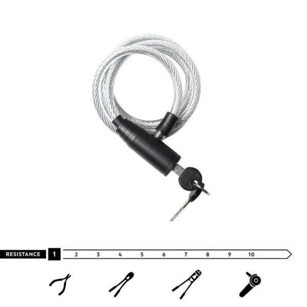 Accessories Lock with Key 100 Grey